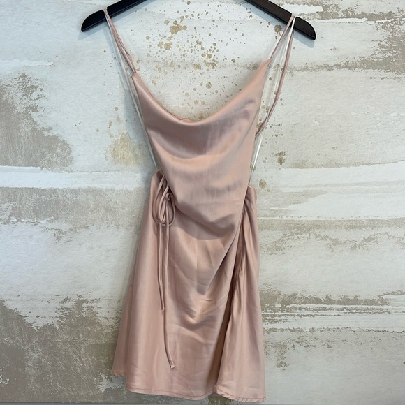 Princess Polly Dresses & Skirts - Princess Polly Pink criss cross back dress size 0